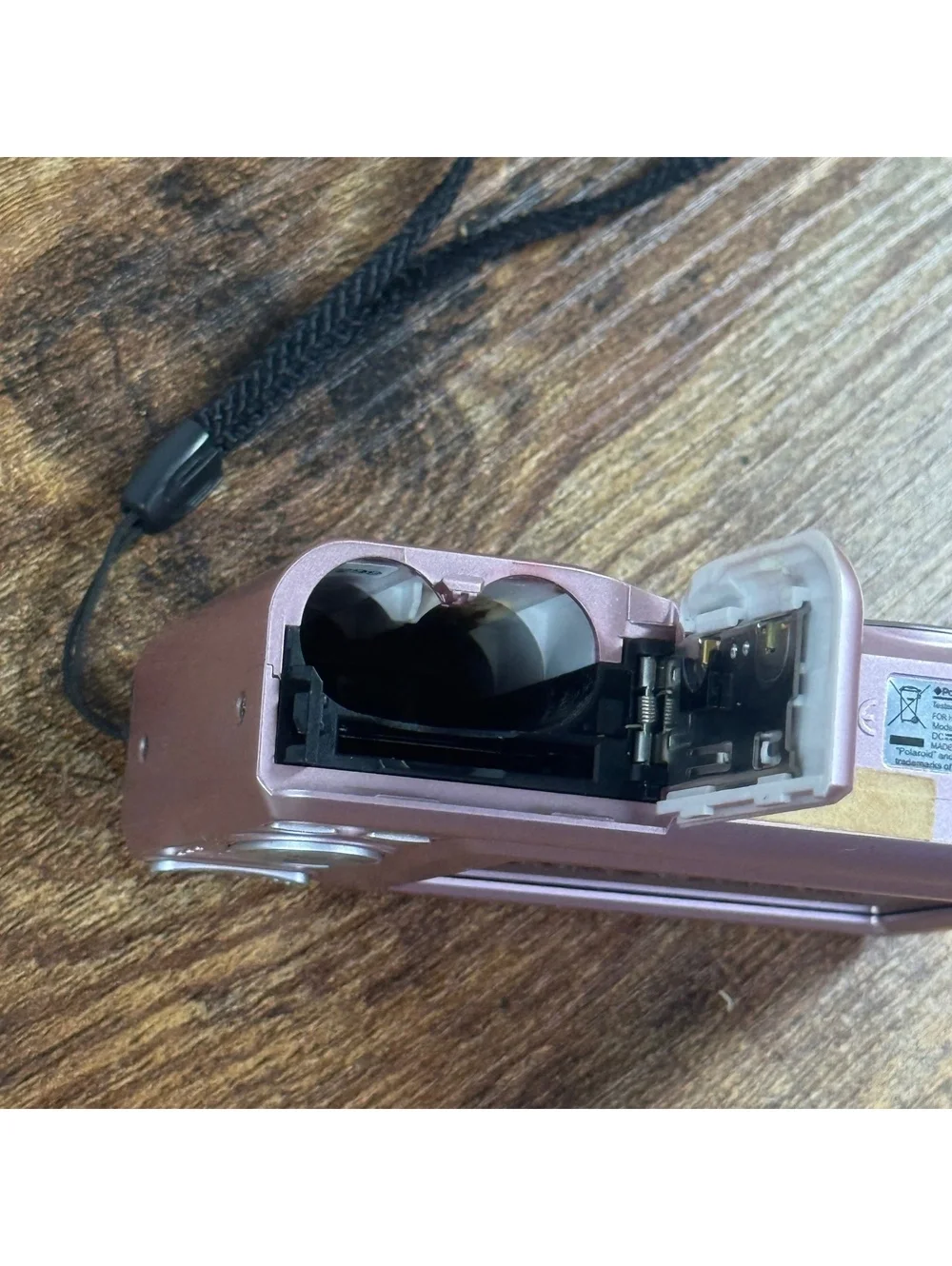 Polaroid i836 Pink Digital Camera 8.0MP UNTESTED For Parts/Repair w/ Case
